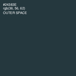 #24383E - Outer Space Color Image